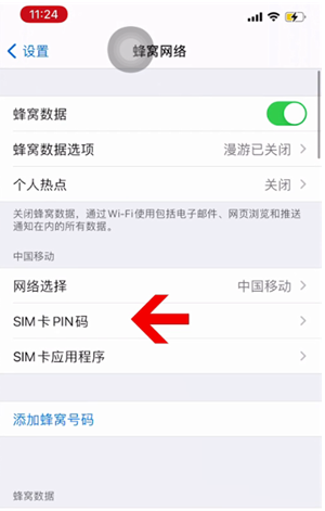 华龙苹果14维修网分享如何给iPhone14的SIM卡设置密码 